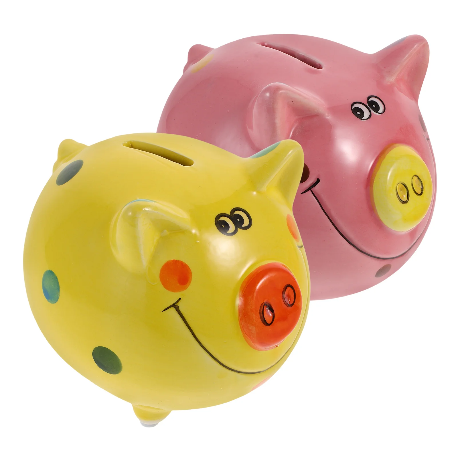 2Pcs Ceramic Piggy Bank for Kids Cute Money Saving Box Encourages Healthy Financial Habits Decorative Room Accent for Children
2Pcs Ceramic Piggy Bank for Kids Cute Money Saving Box Encourages Healthy Financial Habits Decorative Room Accent for Children