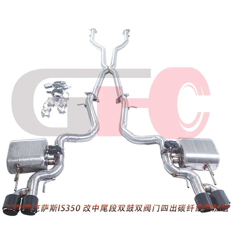 For the 2013-2024 Lexus IS350 3.5L, a CATBACK Valvetronic exhaust muffler was added, along with a custom IS500 exterior design.
For the 2013-2024 Lexus IS350 3.5L, a CATBACK Valvetronic exhaust muffler was added, along with a custom IS500 exterior design.