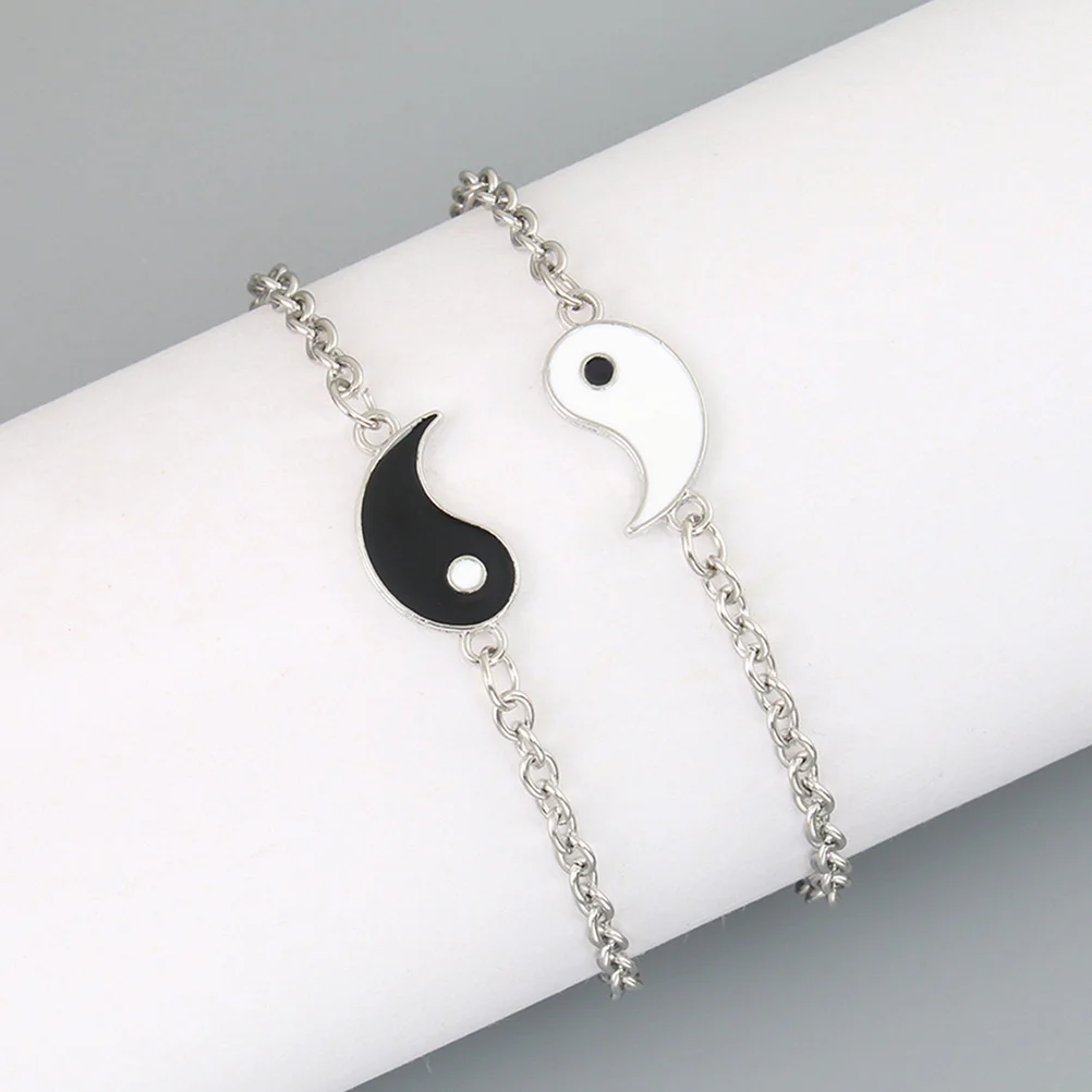 1Pair Stainless Steel Tai Chi Yin Yang Bracelets Unique Couple Matching Design for Him and Her Wear-Resistant Fashion Jewelry
1Pair Stainless Steel Tai Chi Yin Yang Bracelets Unique Couple Matching Design for Him and Her Wear-Resistant Fashion Jewelry