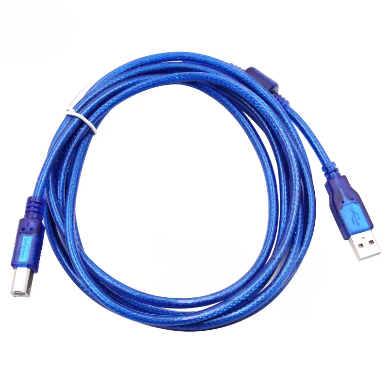Кабель для принтера USB 2,0 со штекером типа А и штекером типа в, блестящий синий со штекером 0,3 м, 1,5 м, 3 м, 5 м (около)
Кабель для принтера USB 2,0 со штекером типа А и штекером типа в, блестящий синий со штекером 0,3 м, 1,5 м, 3 м, 5 м (около)