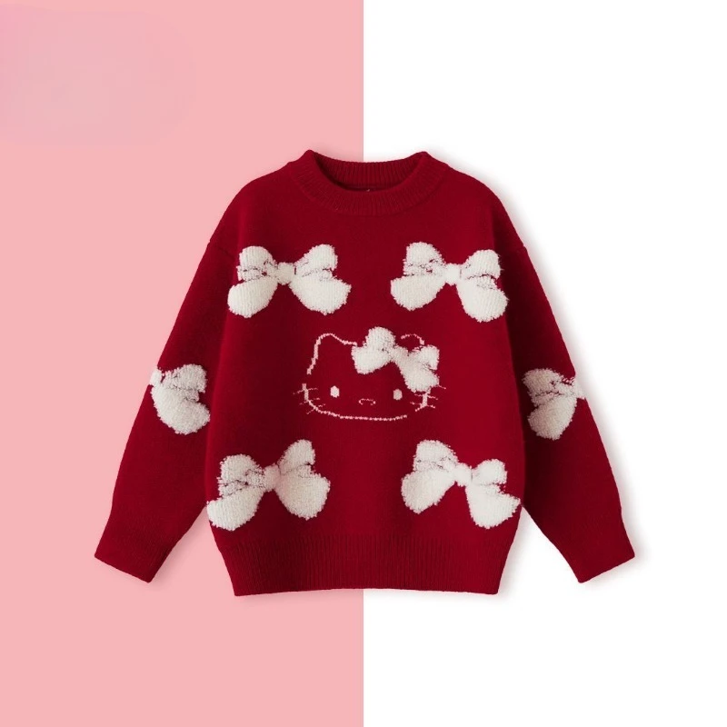 Kawaii Hello Kitty Sanrio Children Cute Cartoon Comfortable Warm Sweater Fleece Hoodie Knitting Blouse Christmas Gifts for Kids
Kawaii Hello Kitty Sanrio Children Cute Cartoon Comfortable Warm Sweater Fleece Hoodie Knitting Blouse Christmas Gifts for Kids