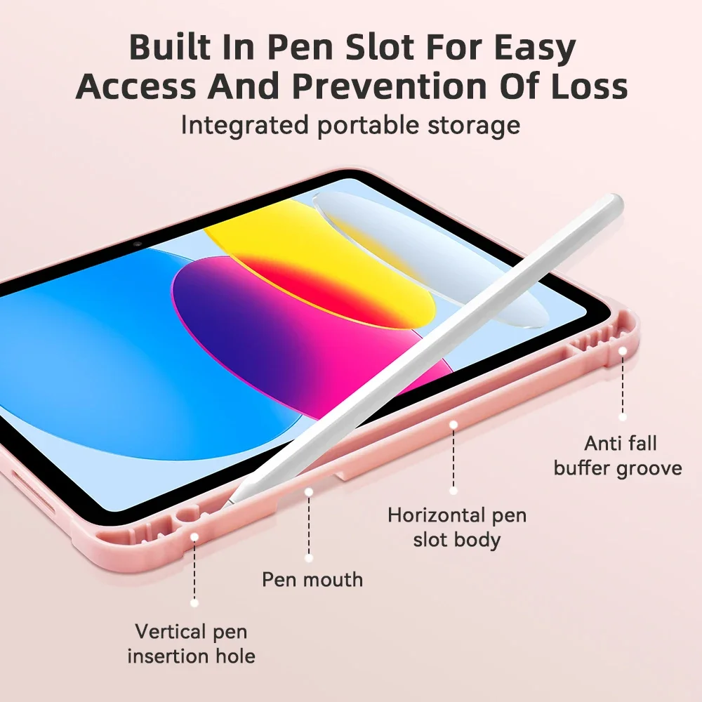 new 2026 For iPad Air 11 M4 M3 2025 2024 Case Air4/5 10.9 2022 with Pencil Holder Smart Cover for ipad 10th 11th generation A16
new 2026 For iPad Air 11 M4 M3 2025 2024 Case Air4/5 10.9 2022 with Pencil Holder Smart Cover for ipad 10th 11th generation A16