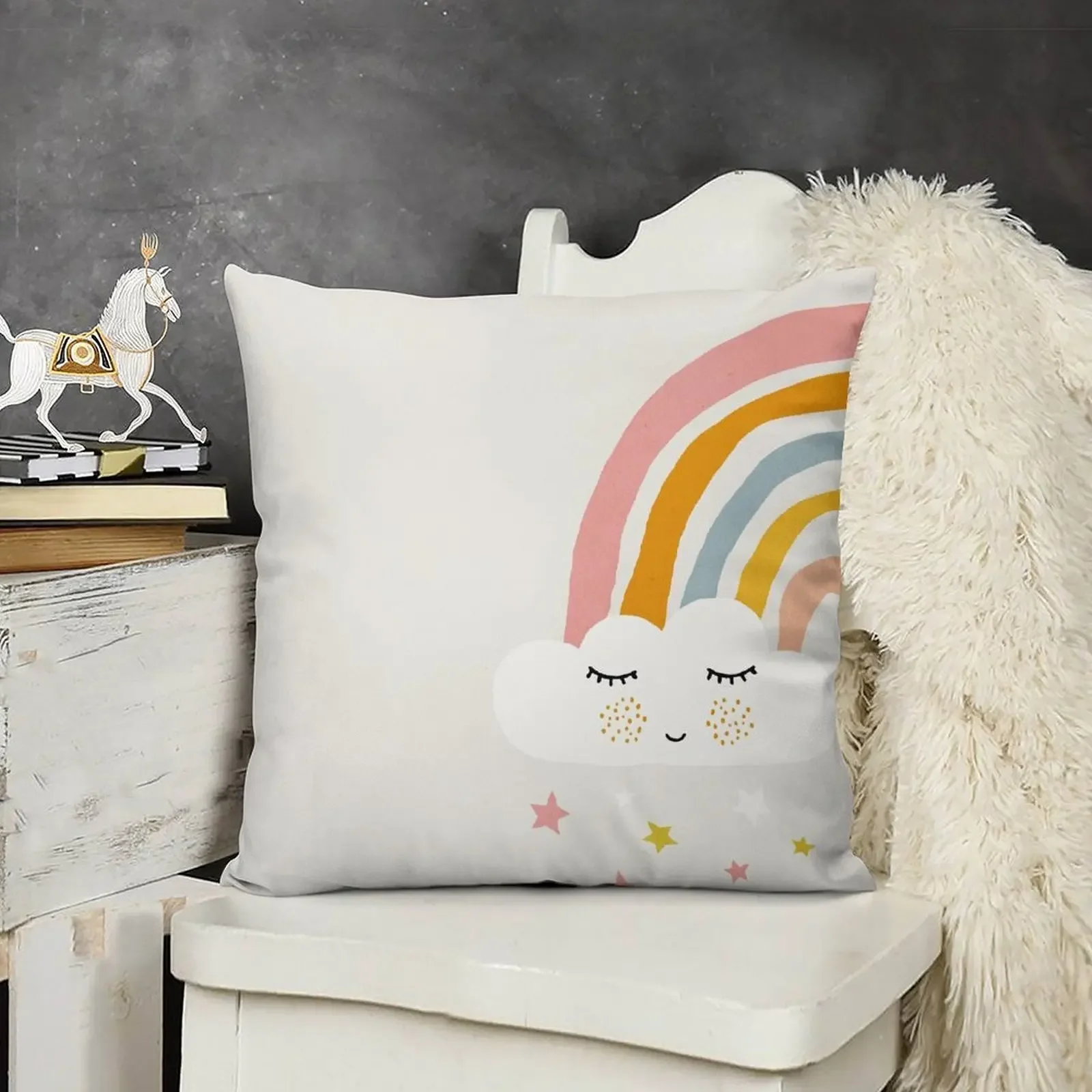 Rainbow, Abstract, Mid century modern kids wall art, Nursery room Throw Pillow Sofas Covers Sofa Cushions Covers pillow
Rainbow, Abstract, Mid century modern kids wall art, Nursery room Throw Pillow Sofas Covers Sofa Cushions Covers pillow