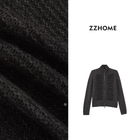 Вязаный кардиган с высоким воротником и длинными рукавами на молнии, женский, приталенный, теплый, модный, с фактурной вышивкой, весенняя новинка
Вязаный кардиган с высоким воротником и длинными рукавами на молнии, женский, приталенный, теплый, модный, с фактурной вышивкой, весенняя новинка