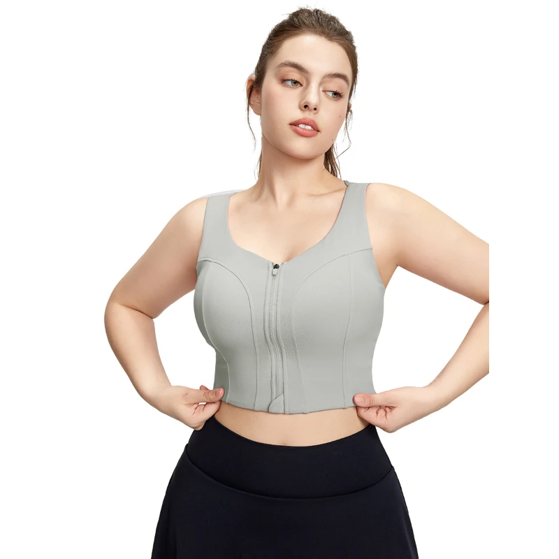 2025 Women's Plus Size High Impact Nude Touch Front Zip Yoga Bra Chest Pad Cutout Back Design Moisture-Wicking Breathable Gym F
2025 Women's Plus Size High Impact Nude Touch Front Zip Yoga Bra Chest Pad Cutout Back Design Moisture-Wicking Breathable Gym F