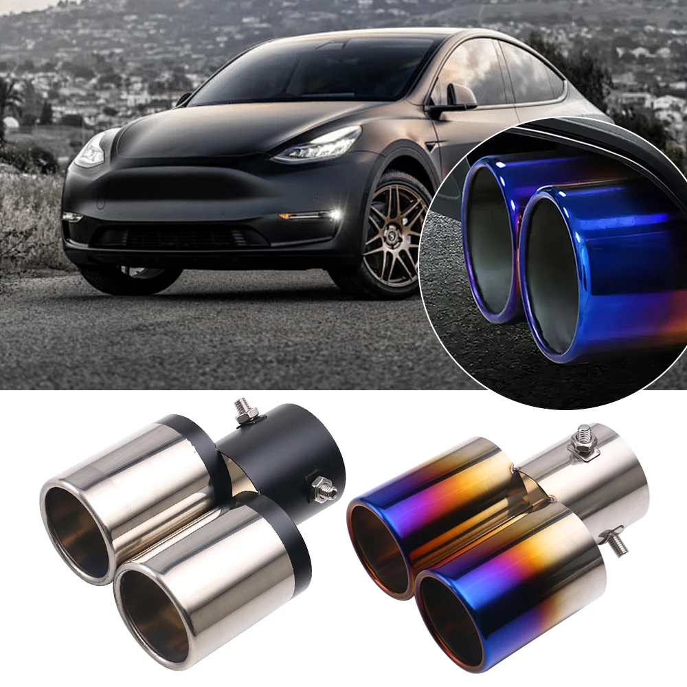 1PCS Double Rear Exhaust Tip straight Edge 63mm Tail Pipe Muffler Stainless Steel Universal Car Accessories
1PCS Double Rear Exhaust Tip straight Edge 63mm Tail Pipe Muffler Stainless Steel Universal Car Accessories