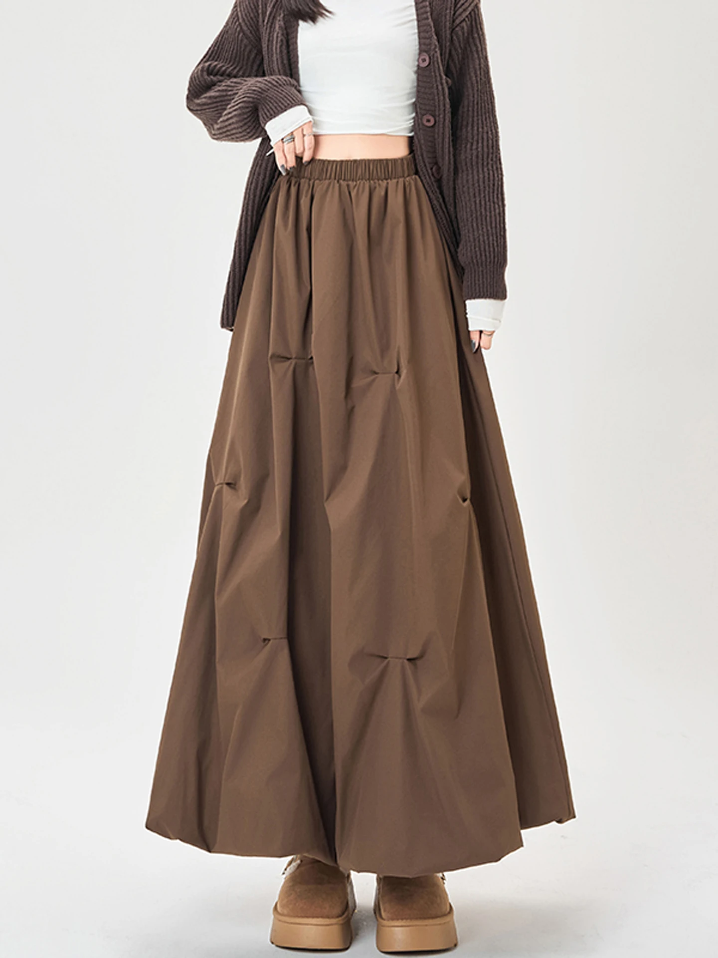 Асимметричная юбка трапециевидной формы с рюшами в стиле ретро, тонкая юбка-миди с высокой талией, широкие расклешенные весенне-осенние разноцветные универсальные юбки
Асимметричная юбка трапециевидной формы с рюшами в стиле ретро, тонкая юбка-миди с высокой талией, широкие расклешенные весенне-осенние разноцветные универсальные юбки