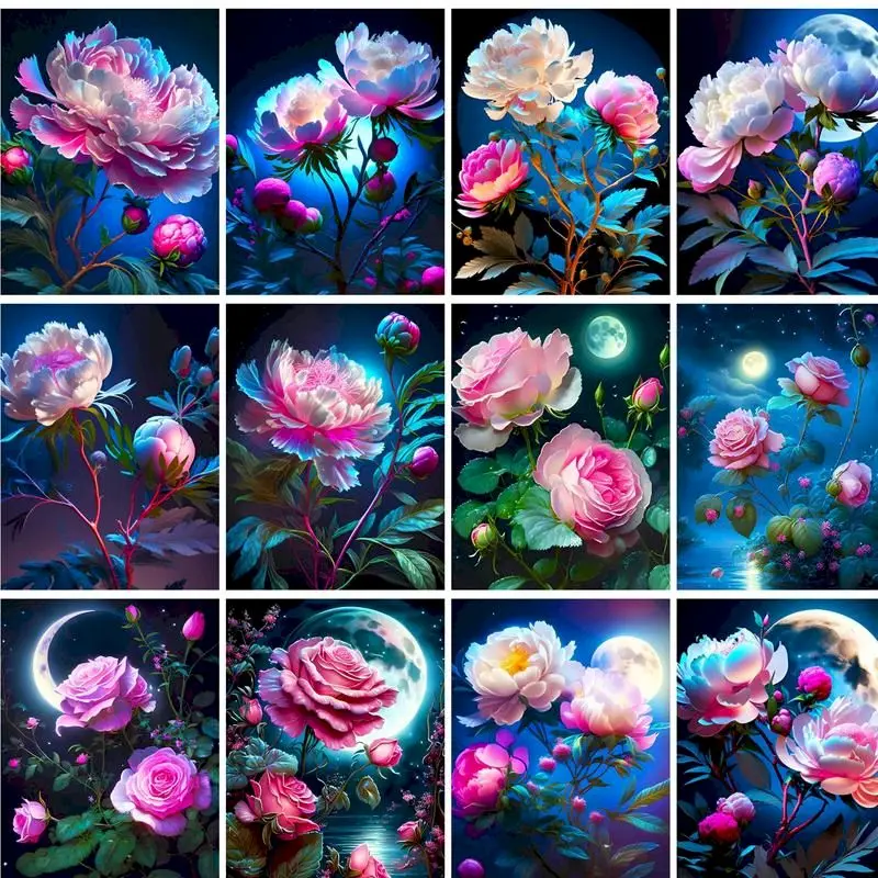GATYZTORY 5D Diy Diamond Painting Flower Cross Stitch Kit AB Diamond Round Diamond Rose Diamond Embroidery Mosaic Art Home
GATYZTORY 5D Diy Diamond Painting Flower Cross Stitch Kit AB Diamond Round Diamond Rose Diamond Embroidery Mosaic Art Home
