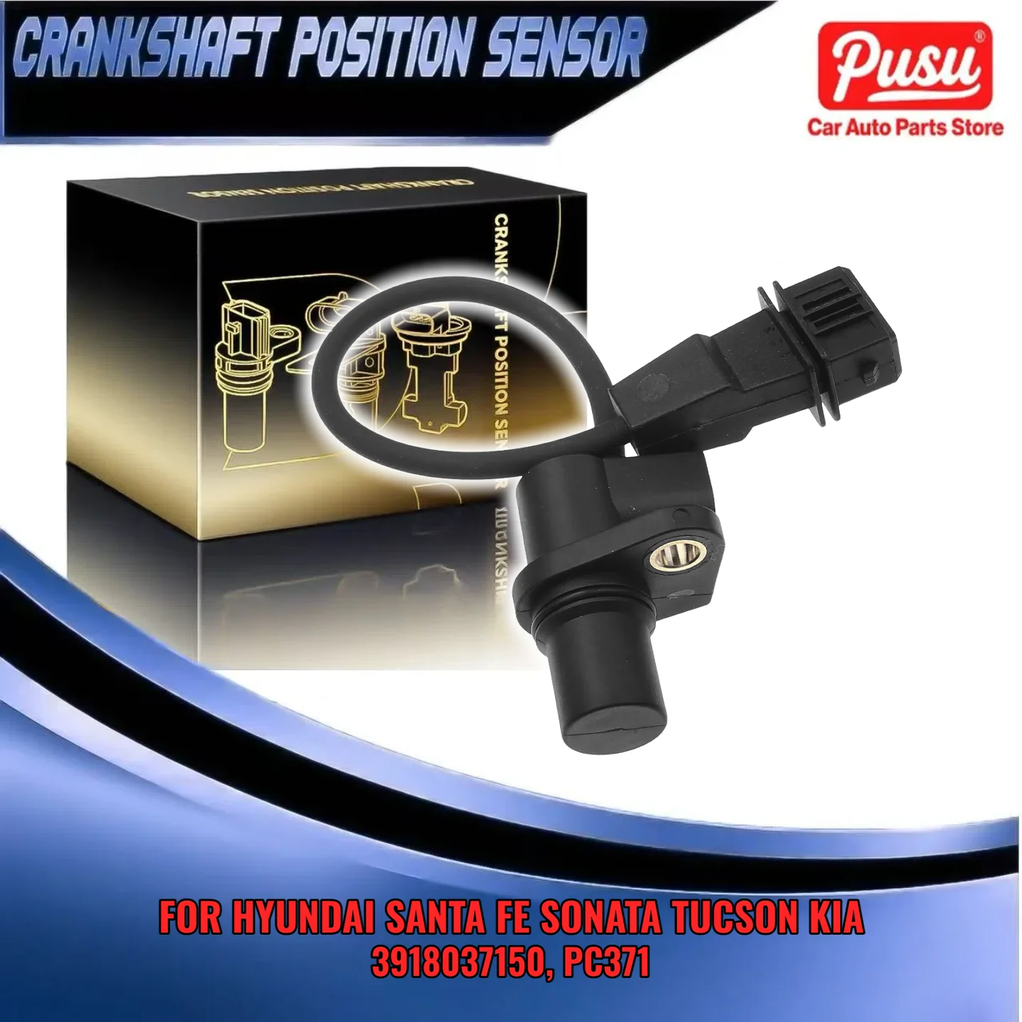 Датчик положения коленчатого вала для Hyundai Santa Fe Sonata Tiburon Tucson Kia Optima 3918037150 PC371
Датчик положения коленчатого вала для Hyundai Santa Fe Sonata Tiburon Tucson Kia Optima 3918037150 PC371