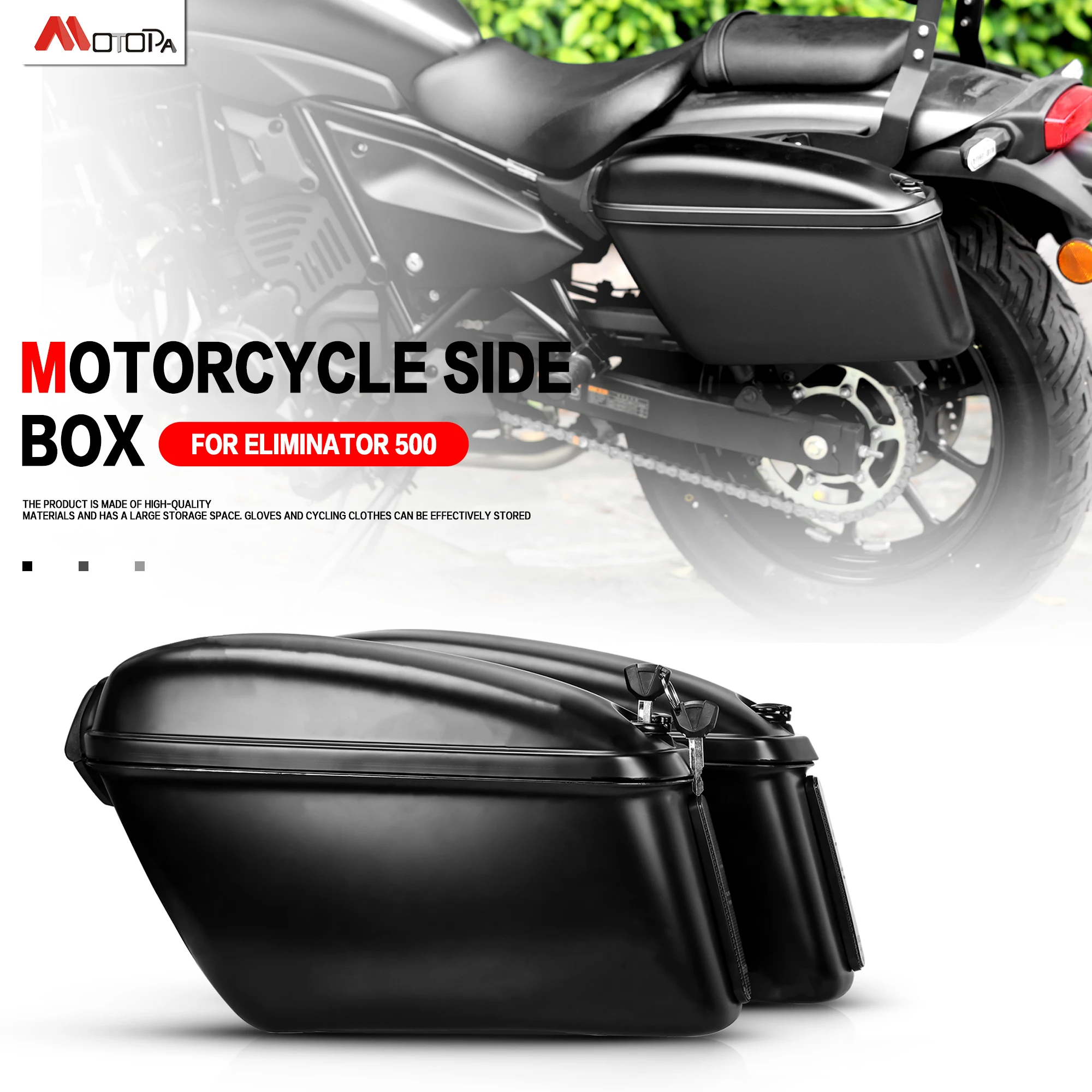 Motorcycle Eliminator500 Saddle Bags Side Boxs Luggage Tank Hard Case for Kawasaki Eliminator 500 2024 2025
Motorcycle Eliminator500 Saddle Bags Side Boxs Luggage Tank Hard Case for Kawasaki Eliminator 500 2024 2025