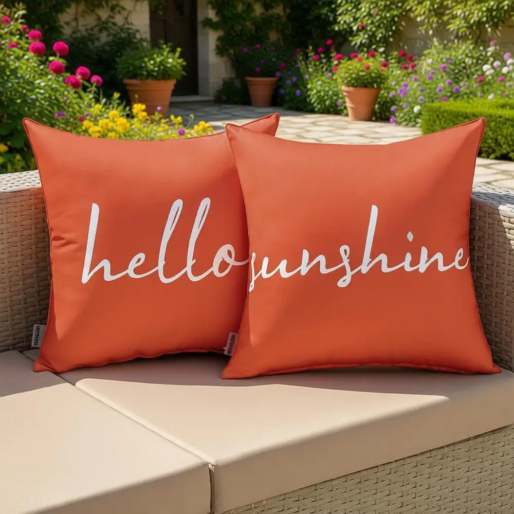 Набор из 2 декоративных наволочек для уличных подушек, квадратные наволочки «Солнечный свет» для патио, сада, дивана, балкона, коралловый красный, 40x40 см
Набор из 2 декоративных наволочек для уличных подушек, квадратные наволочки «Солнечный свет» для патио, сада, дивана, балкона, коралловый красный, 40x40 см
