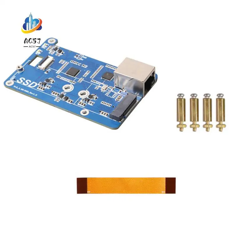 AC57-MPS2.5G For Raspberry Pi 5 PCIE To NVME SSD+2.5G ETH HAT RTL8125 Support Rpi OS,Ubuntu, 2280,2242,2230 SSD
AC57-MPS2.5G For Raspberry Pi 5 PCIE To NVME SSD+2.5G ETH HAT RTL8125 Support Rpi OS,Ubuntu, 2280,2242,2230 SSD