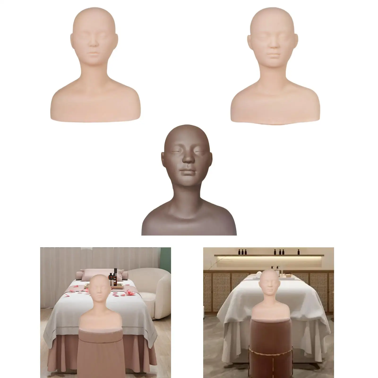 Training Mannequin Practice Training Manikin Professional Flexible Practice Mannequin Head Shoulder Massage for Makeup Beauty
Training Mannequin Practice Training Manikin Professional Flexible Practice Mannequin Head Shoulder Massage for Makeup Beauty