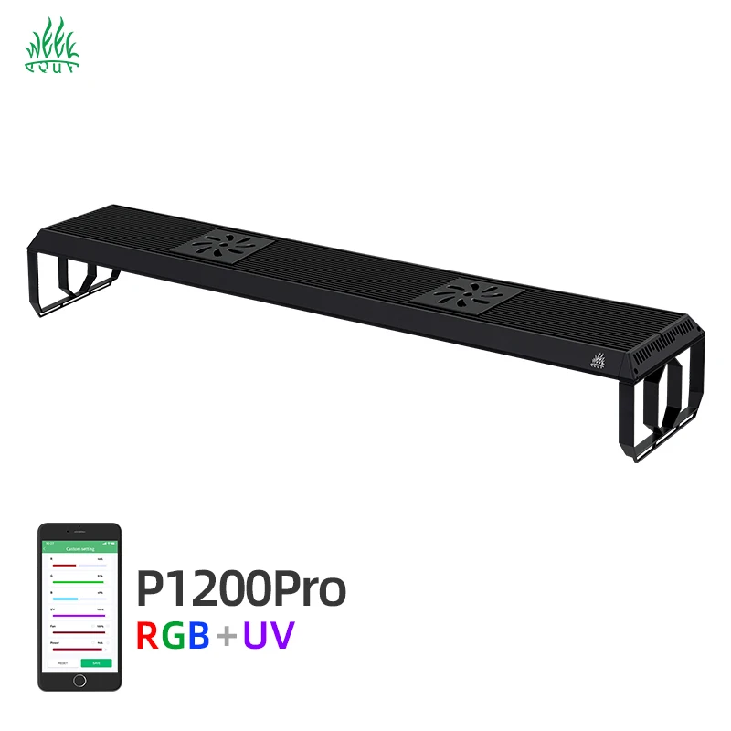 WEEKAQUA P1200Pro Smart Led Aquarium Light 150w Full Spectrum Natural Rgbuv Custom Dimmer Aquarium Lamp For Plant Fish Tank
WEEKAQUA P1200Pro Smart Led Aquarium Light 150w Full Spectrum Natural Rgbuv Custom Dimmer Aquarium Lamp For Plant Fish Tank