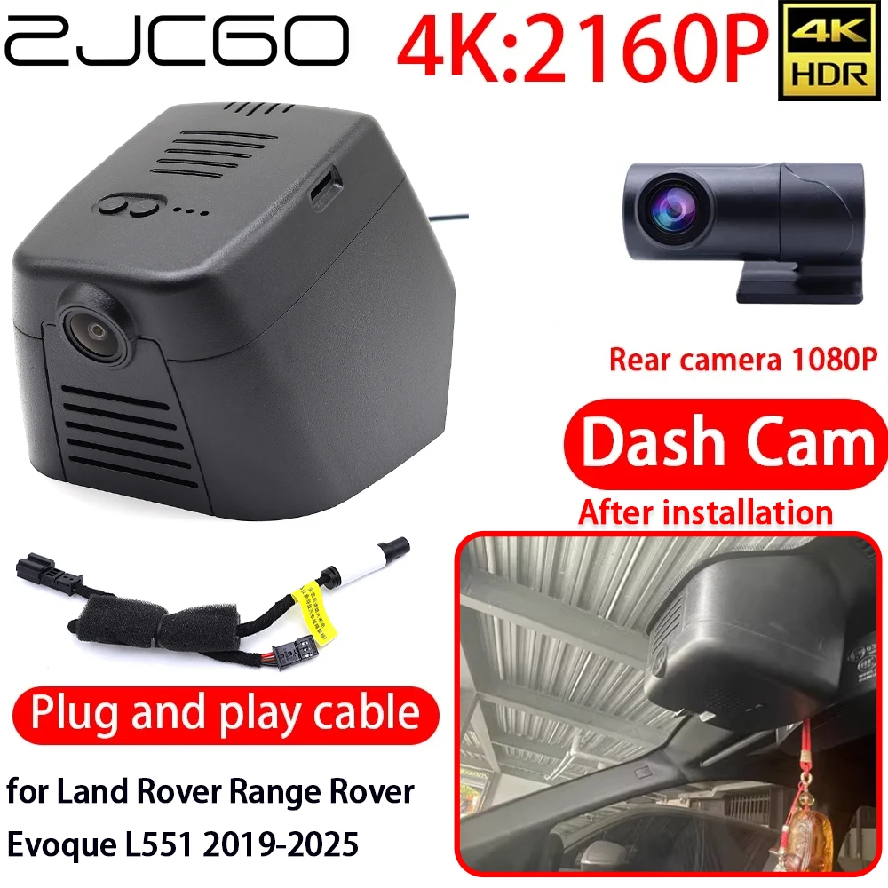 ZJCGO 4K DVR Dash Cam Wifi Front Rear Sony Lens Camera 24h Monitor Recording for Land Rover Range Rover Evoque L551 2019-2025
ZJCGO 4K DVR Dash Cam Wifi Front Rear Sony Lens Camera 24h Monitor Recording for Land Rover Range Rover Evoque L551 2019-2025