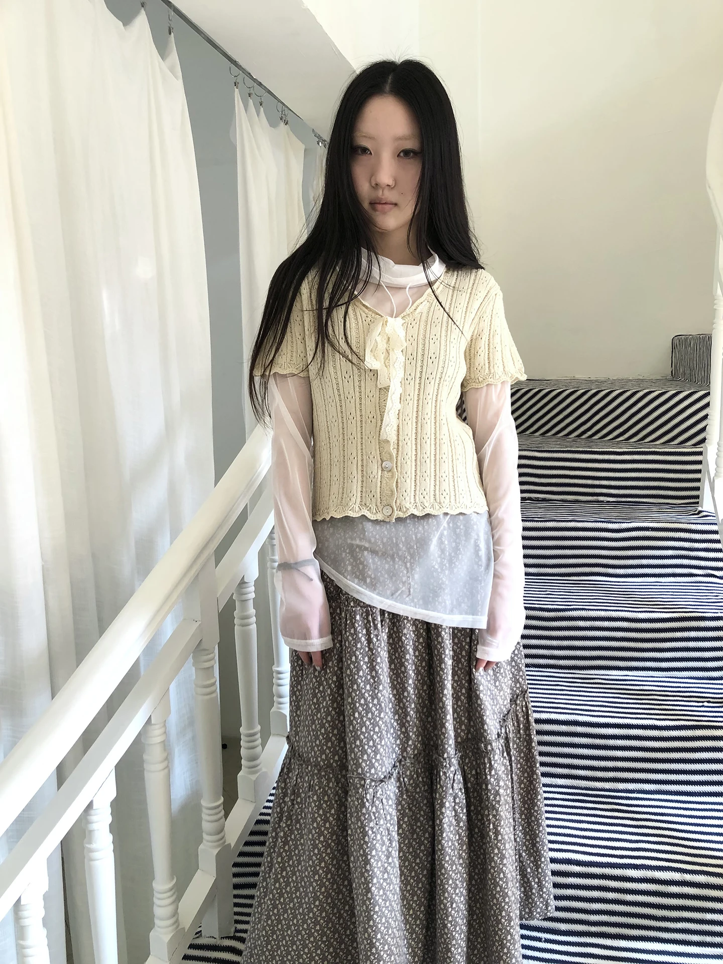 Angproject Retro Sweet V-neck Lace Knot Button Short Hollow Knitted Short Sleeve Top Women's Fashion Slim Fit Casual Style
Angproject Retro Sweet V-neck Lace Knot Button Short Hollow Knitted Short Sleeve Top Women's Fashion Slim Fit Casual Style
