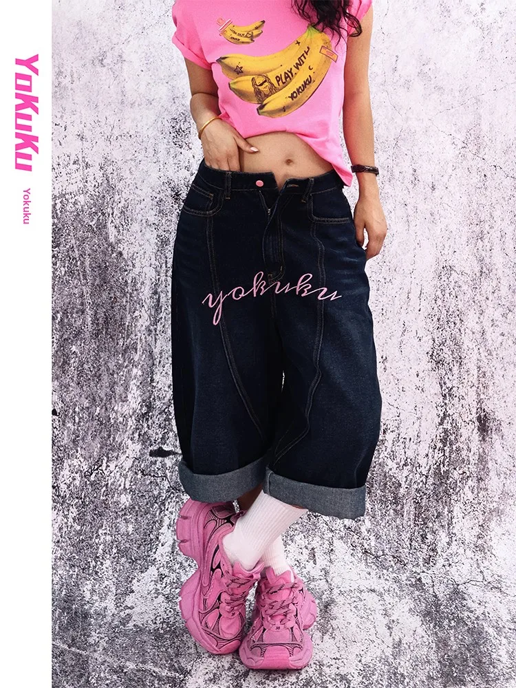 Cool Casual Women's Jeans Loose Straight Leg Cotton Stretch Denim Summer Fashion Design Mid-Waist Zipper Fly Bootcut Trousers
Cool Casual Women's Jeans Loose Straight Leg Cotton Stretch Denim Summer Fashion Design Mid-Waist Zipper Fly Bootcut Trousers