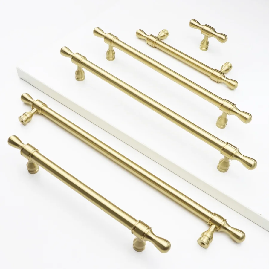 Luxurious Solid Brass Furniture Pulls French Style Drawer Knobs High end T Shaped Copper Wardrobe Handle Luxury Cabinet Hardware
Luxurious Solid Brass Furniture Pulls French Style Drawer Knobs High end T Shaped Copper Wardrobe Handle Luxury Cabinet Hardware