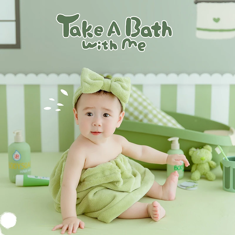 A hundred day old green bathrobe with bathing theme for boys and girls baby photos and fresh clothes реквизит ньюборн 신생아사진
A hundred day old green bathrobe with bathing theme for boys and girls baby photos and fresh clothes реквизит ньюборн 신생아사진