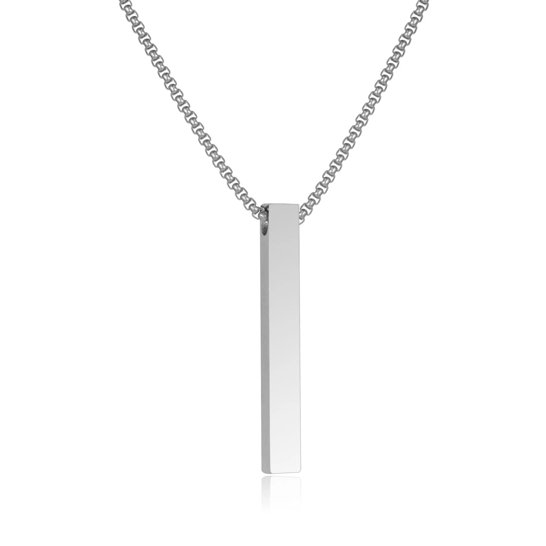 Stainless steel hip hop necklace men's new rectangular three-dimensional necklace couple pendant jewelry
Stainless steel hip hop necklace men's new rectangular three-dimensional necklace couple pendant jewelry