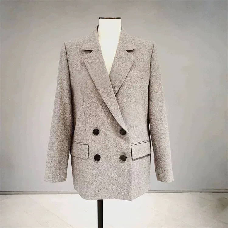 Lime Faraway Spring Casual Woolen Suit Jacket Commute Versatile Elegant Style Women's Loose Fit Long Sleeve Double Breasted
Lime Faraway Spring Casual Woolen Suit Jacket Commute Versatile Elegant Style Women's Loose Fit Long Sleeve Double Breasted