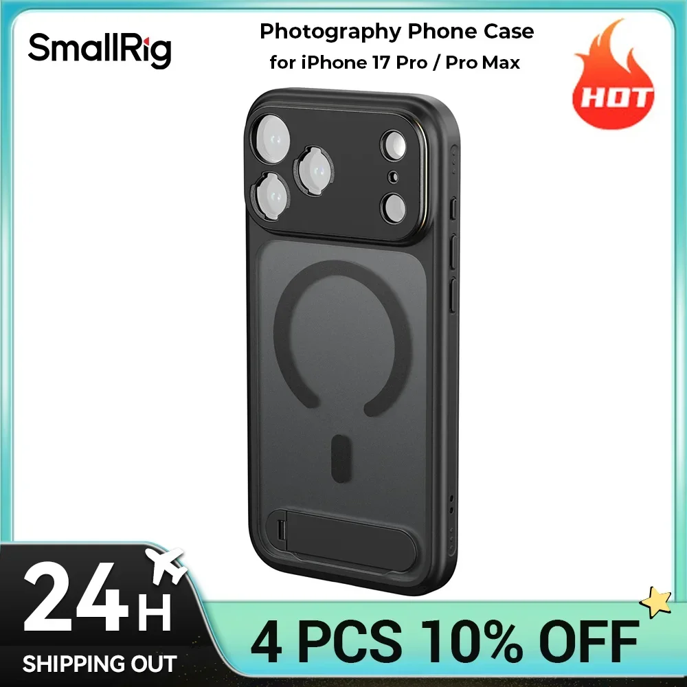 SmallRig 17 Pro / Pro Max FilMov Lightweight Photography Phone Case for iPhone 17 Pro/ Pro Max MagSafe Suit 67mm Magnetic Filter
SmallRig 17 Pro / Pro Max FilMov Lightweight Photography Phone Case for iPhone 17 Pro/ Pro Max MagSafe Suit 67mm Magnetic Filter