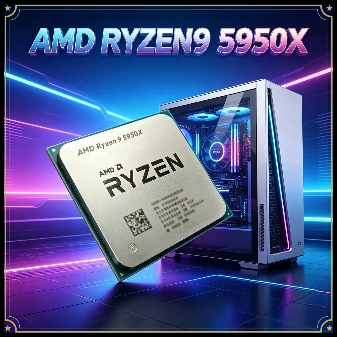AMD Socket AM4 R9 5950X Ryzen 9 5950X New 16-Core 3.4 GHz Socket AM4 105W but without cooler
AMD Socket AM4 R9 5950X Ryzen 9 5950X New 16-Core 3.4 GHz Socket AM4 105W but without cooler