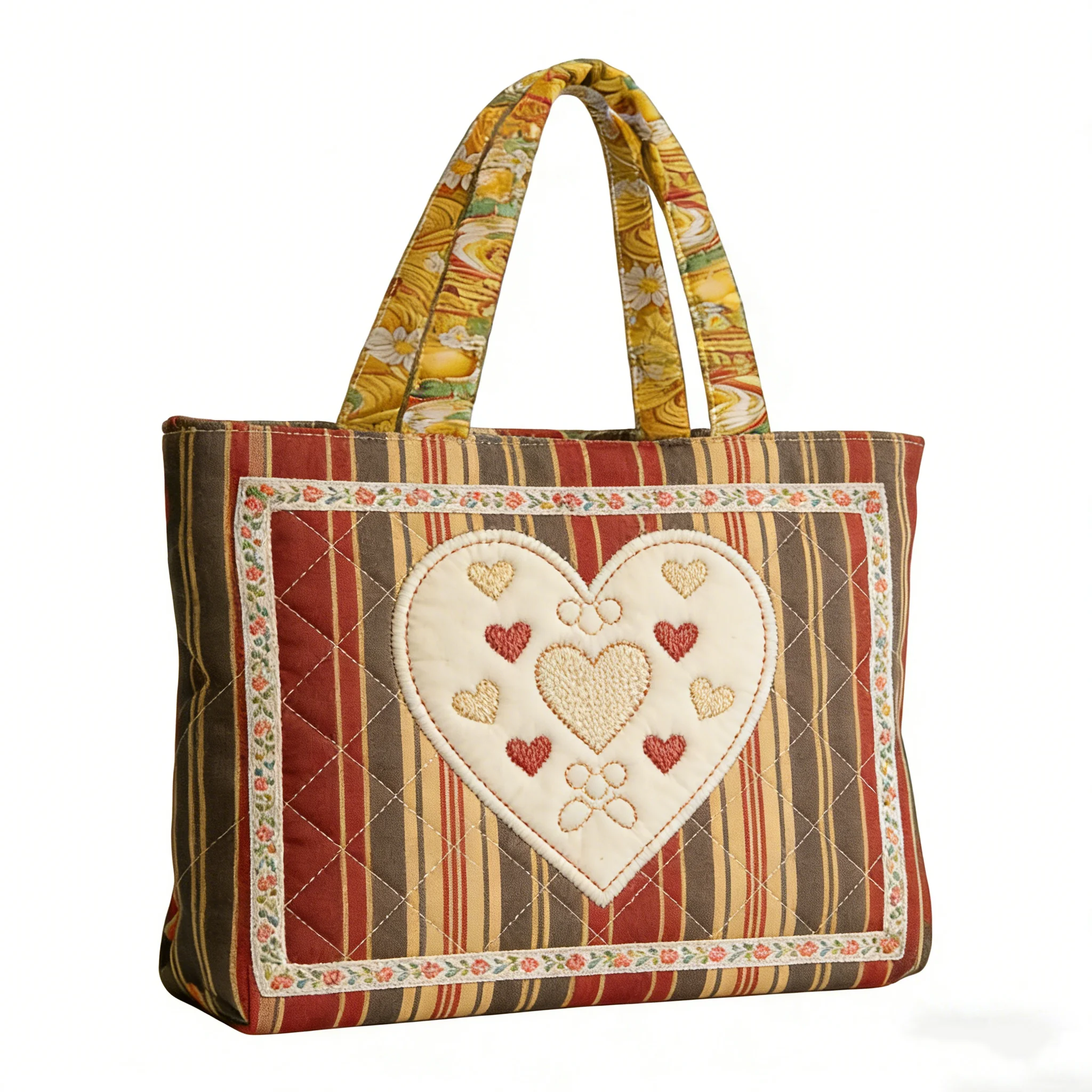Retro Love Polka Dot Printing Handbag Patchwork Valley Quilted Tote Women's Casual Shoulder Bag Stylish Shopping
Retro Love Polka Dot Printing Handbag Patchwork Valley Quilted Tote Women's Casual Shoulder Bag Stylish Shopping