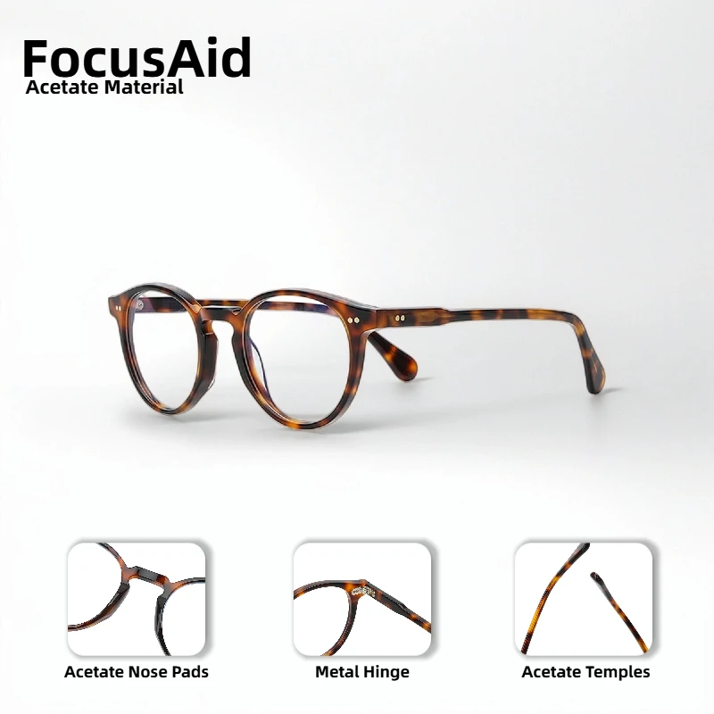 Vintage Leopard Print Optical Glasses Round High Quality Acetate Frame Luxury Brand Designer Frame Metal Hinges
Vintage Leopard Print Optical Glasses Round High Quality Acetate Frame Luxury Brand Designer Frame Metal Hinges