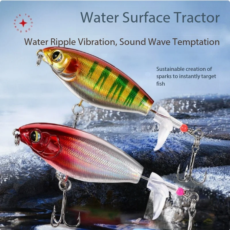 Fishing Lure Topwater Prop Pencil Propeller Rotate Splash Noise High Float Aero Contour Solid ABS Build Freshwater for BassPerch
Fishing Lure Topwater Prop Pencil Propeller Rotate Splash Noise High Float Aero Contour Solid ABS Build Freshwater for BassPerch