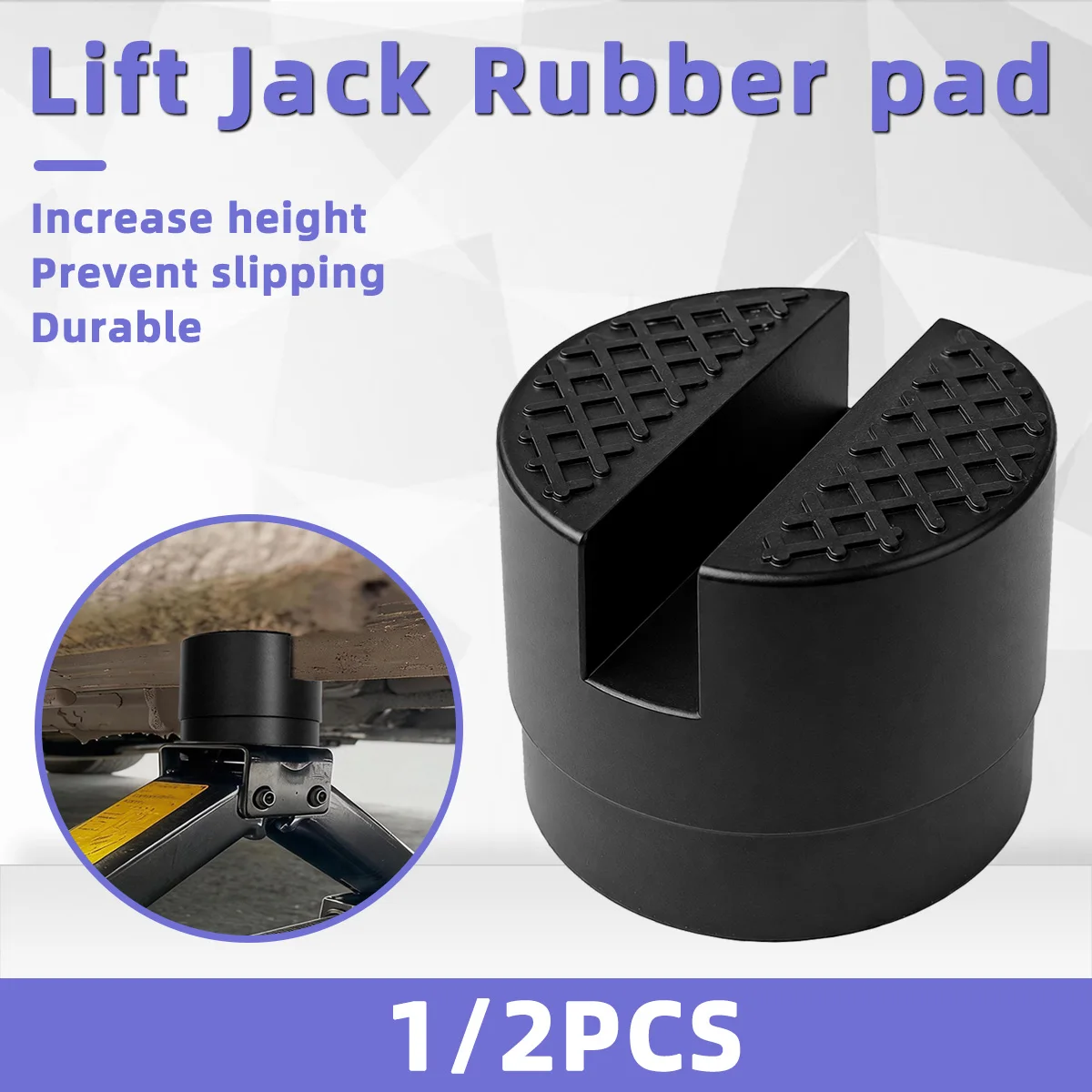 1/2PCS Car Jack Rubber Pad Anti-Slip Adapter Lifting Jack Pad for Vehicle Chassis Frame Rail Protection Anti-Scratch Protector
1/2PCS Car Jack Rubber Pad Anti-Slip Adapter Lifting Jack Pad for Vehicle Chassis Frame Rail Protection Anti-Scratch Protector