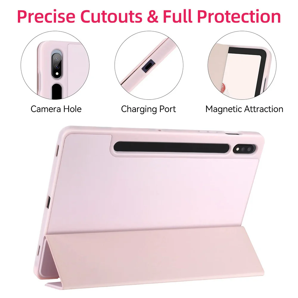 Pink Case For Samsung Galaxy Tab Tab S8 Ultra 14.6 S8 Plus S7 Plus S7 FE 12.4 S7 S8 11 S6 Lite 10.4 With Pen Slot Tablet Cover
Pink Case For Samsung Galaxy Tab Tab S8 Ultra 14.6 S8 Plus S7 Plus S7 FE 12.4 S7 S8 11 S6 Lite 10.4 With Pen Slot Tablet Cover
