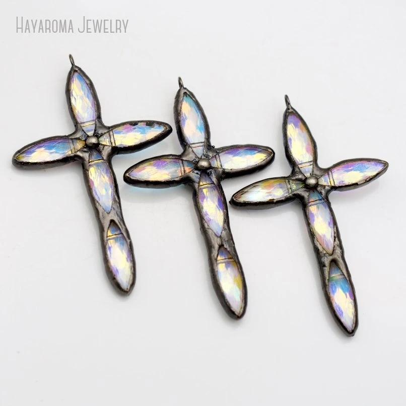 10Pcs Crystal Cross Pendant for Jewellery Making Bag Keyring Keychain Charm Craft Supplies Christian Catholic Baptism Gift
10Pcs Crystal Cross Pendant for Jewellery Making Bag Keyring Keychain Charm Craft Supplies Christian Catholic Baptism Gift