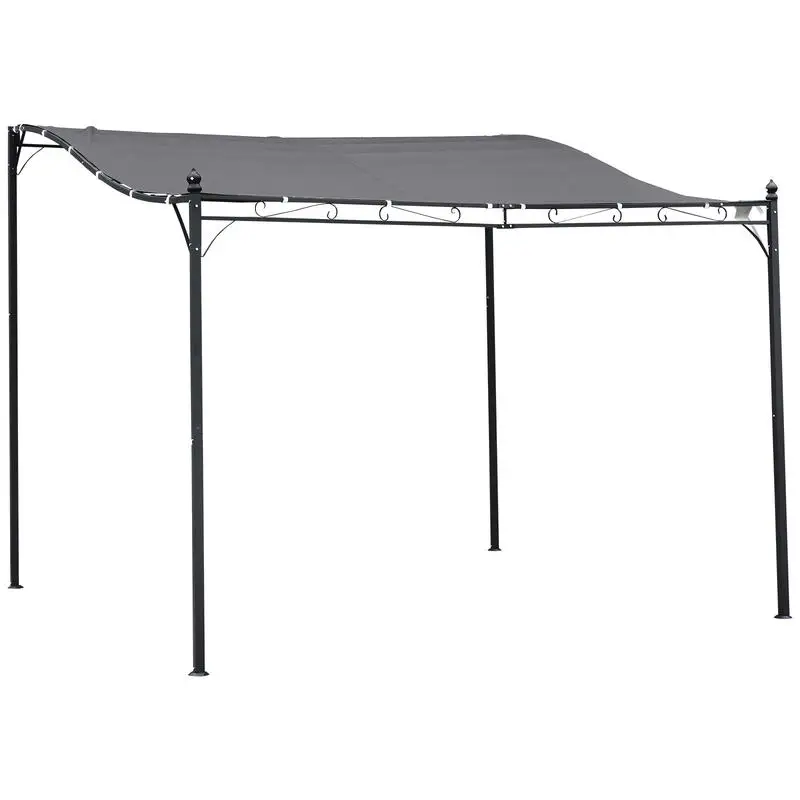 3x3m Freestanding Metal Wall Awning Canopy Grey
3x3m Freestanding Metal Wall Awning Canopy Grey