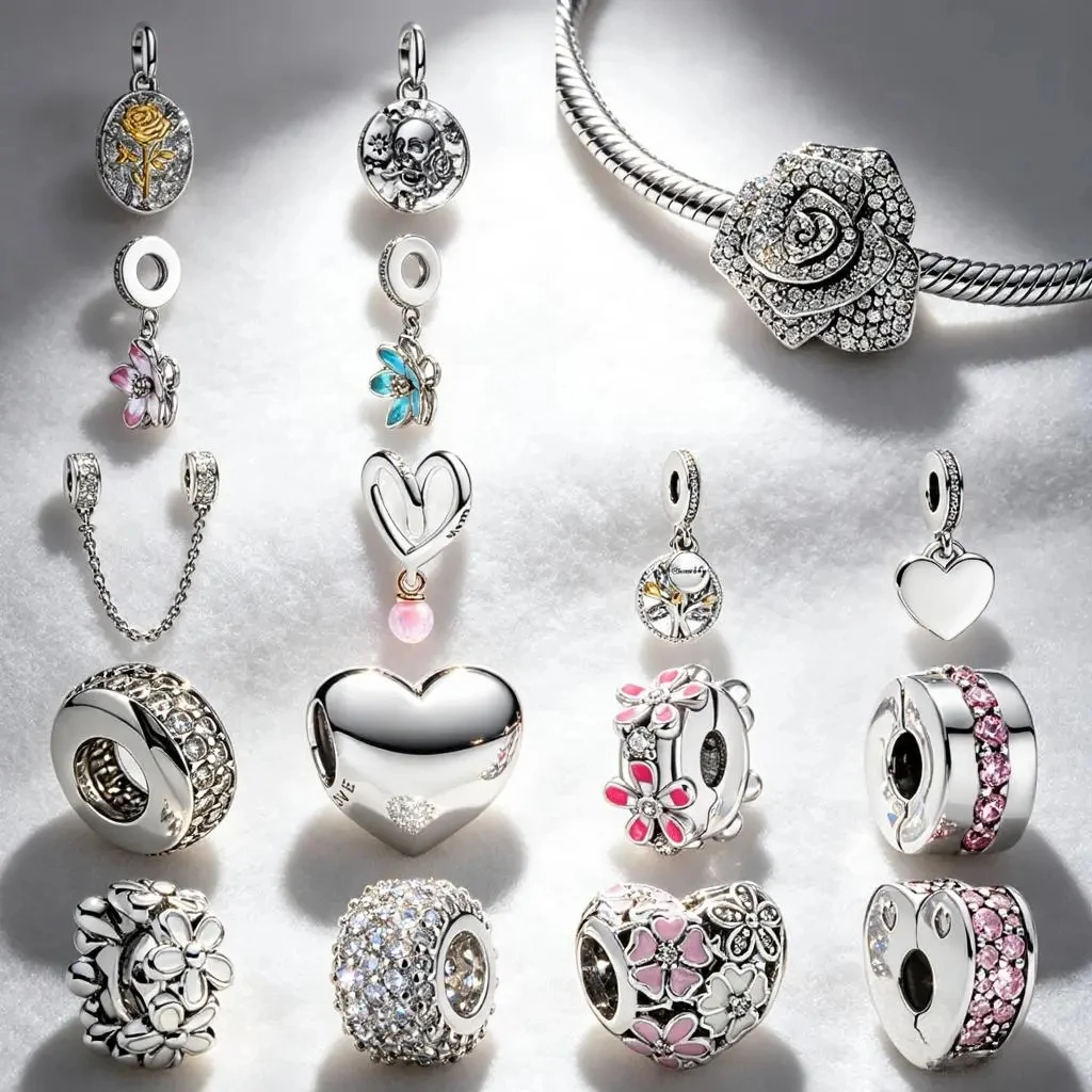 Sparkling Rose in Bloom Cherry Blossom Family Tree Pink Daisy Spacer Charm Beads Fit Original Bracelets DIY Women Jewelry Gifts
Sparkling Rose in Bloom Cherry Blossom Family Tree Pink Daisy Spacer Charm Beads Fit Original Bracelets DIY Women Jewelry Gifts
