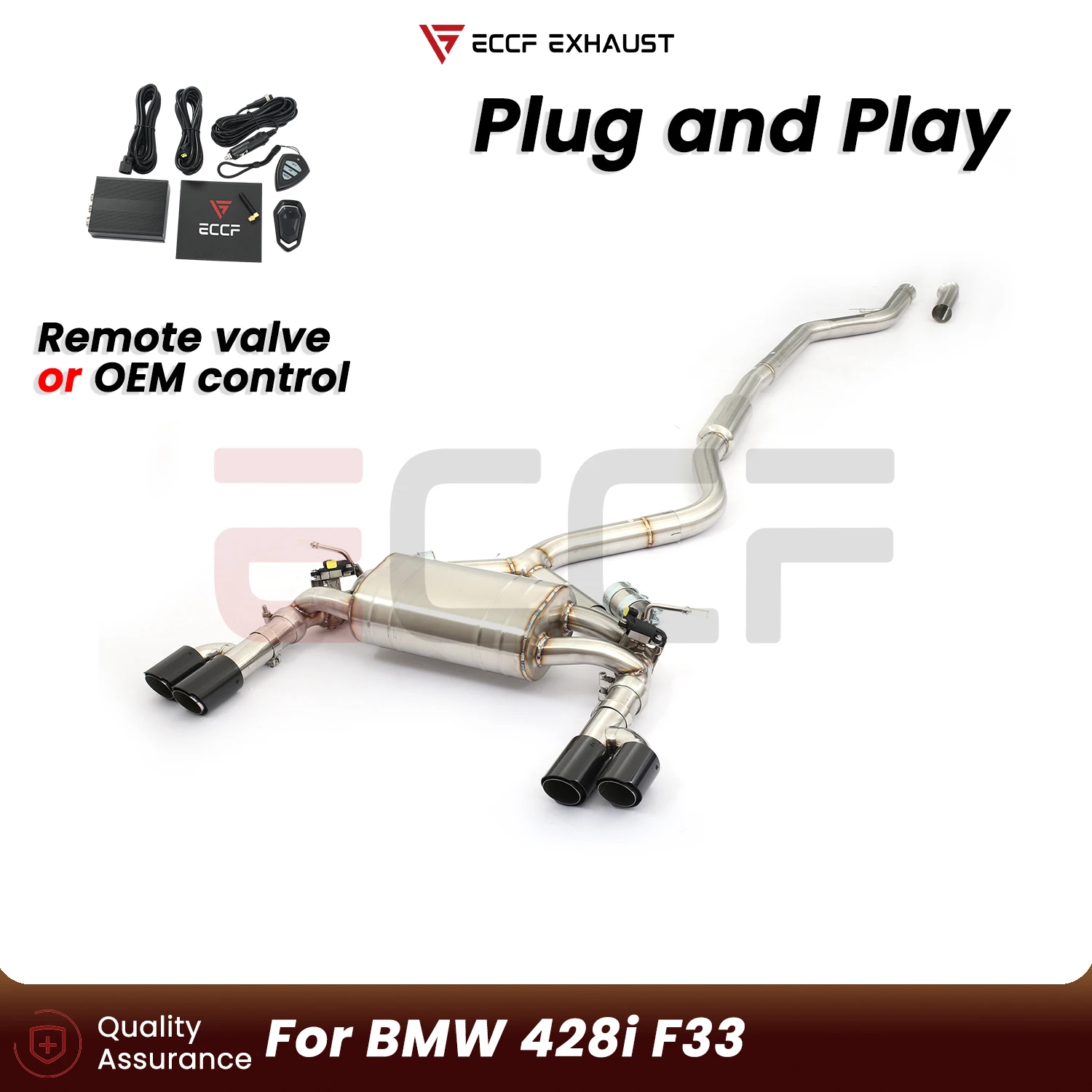 Sporty T304 Stainless Steel Catback Exhaust FOR BMW 428i F33 Aggressive Exhaust Sound Plug and Play Performance Upgrade
Sporty T304 Stainless Steel Catback Exhaust FOR BMW 428i F33 Aggressive Exhaust Sound Plug and Play Performance Upgrade