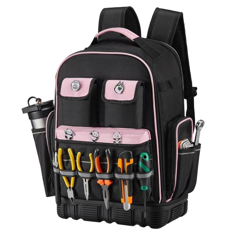 Utility Knapsack 15 x 10 x 18 Inches For Jobsite Maintenance Workshop, 56 Pockets Heavy-duty Storage Molded Base Laptop Compartment Polyester Material Adjustable Straps Reinforced Handle Black Grey Color
Utility Knapsack 15 x 10 x 18 Inches For Jobsite Maintenance Workshop, 56 Pockets Heavy-duty Storage Molded Base Laptop Compartment Polyester Material Adjustable Straps Reinforced Handle Black Grey Color