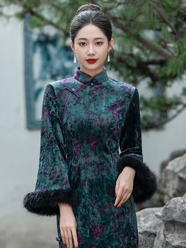 Stunning New Chinese Sle Thiened Warmth Improved Dr Daily Wear Retro Beautiful Long Sve mid Length Skirt
Stunning New Chinese Sle Thiened Warmth Improved Dr Daily Wear Retro Beautiful Long Sve mid Length Skirt