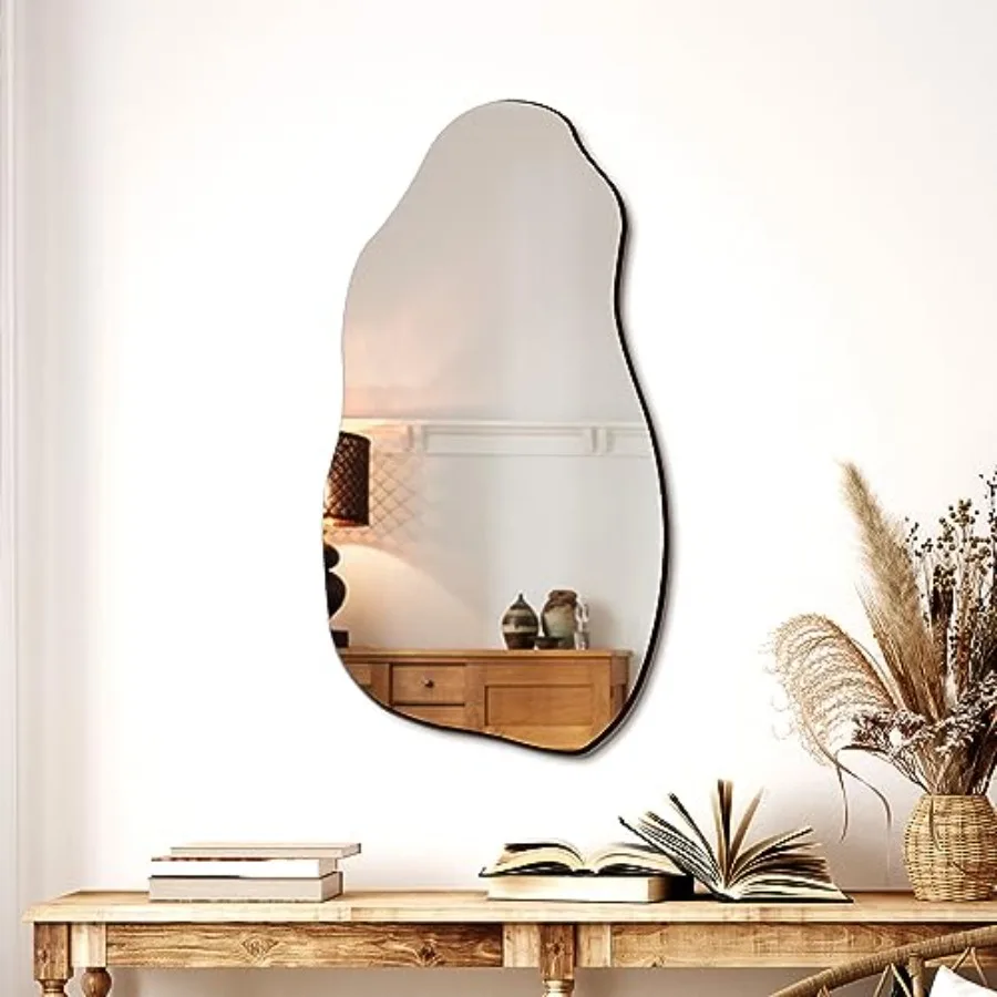 32'' x 18'' Irregular Asymmetrical Wall Mirror for Living Room Bathroom Entryway Modern Decorative Mirror Hanging
32'' x 18'' Irregular Asymmetrical Wall Mirror for Living Room Bathroom Entryway Modern Decorative Mirror Hanging