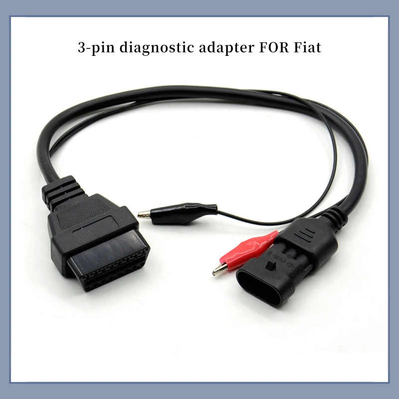 Кабель-переходник OBD2 с 3 контактами на 16 контактов для диагностического сканера Fiat Alfa Romeo Lancia
Кабель-переходник OBD2 с 3 контактами на 16 контактов для диагностического сканера Fiat Alfa Romeo Lancia