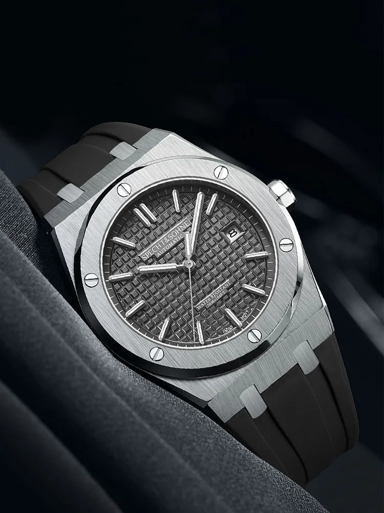Specht&Sohne New 40MM Mechanical Watch For Men Grey Color Sports Wristwatch Japan Miyota 8215 Automatic Watch 50M Waterproof
Specht&Sohne New 40MM Mechanical Watch For Men Grey Color Sports Wristwatch Japan Miyota 8215 Automatic Watch 50M Waterproof