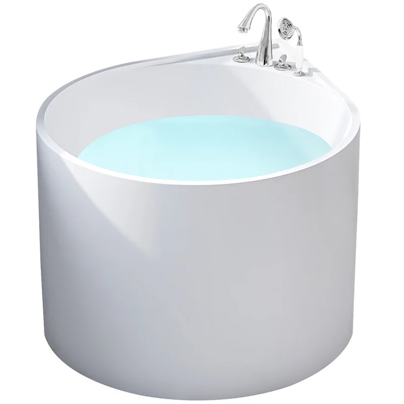 Round bathtub small apartment Japanese-style mini bathtub0.9 1 1.1 meters integrated bath
Round bathtub small apartment Japanese-style mini bathtub0.9 1 1.1 meters integrated bath