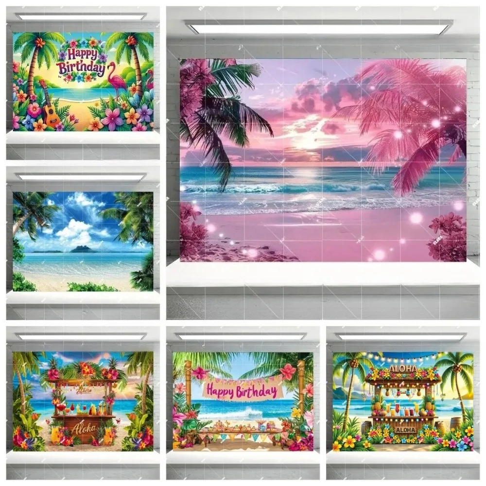 Summer Hawaiian Tropical Flower Sea Surfboard Theme Background, Children's Birthday Party Decoration Banner Photography Backdrop
Summer Hawaiian Tropical Flower Sea Surfboard Theme Background, Children's Birthday Party Decoration Banner Photography Backdrop