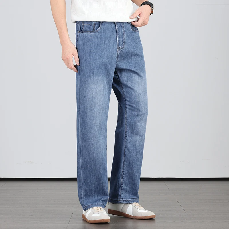 2026 new summer brand linen lightweight straight loose men's business jeans high waist thin smart casual full length pants
2026 new summer brand linen lightweight straight loose men's business jeans high waist thin smart casual full length pants