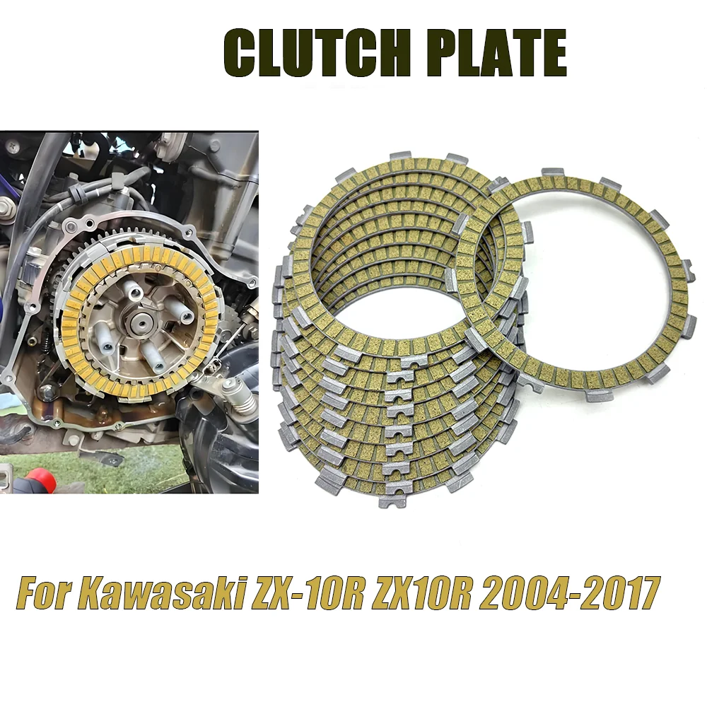 Motorcycle accessories Clutch Friction Disc Plates Kits set fit For Kawasaki ZX-10R ZX10R 2004-2017
Motorcycle accessories Clutch Friction Disc Plates Kits set fit For Kawasaki ZX-10R ZX10R 2004-2017