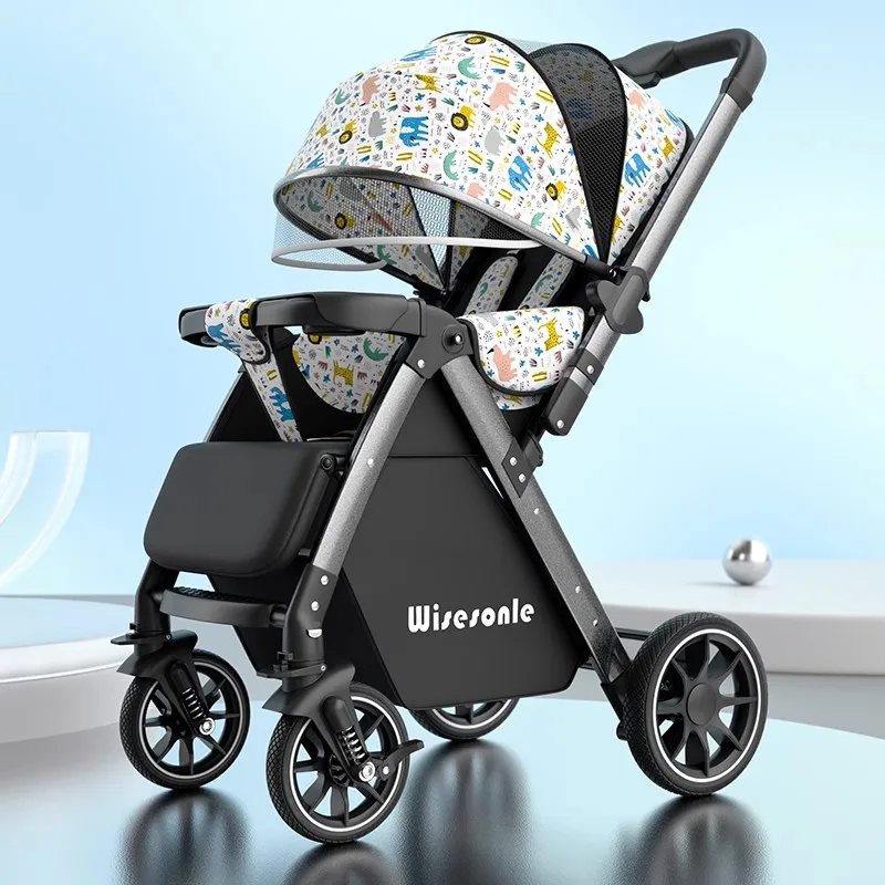 Baby Stroller Can Sit and Lie High Light Foldable Landscape Two Way Baby Stroller, Children's Stroller, and Baby Walking Tool
Baby Stroller Can Sit and Lie High Light Foldable Landscape Two Way Baby Stroller, Children's Stroller, and Baby Walking Tool