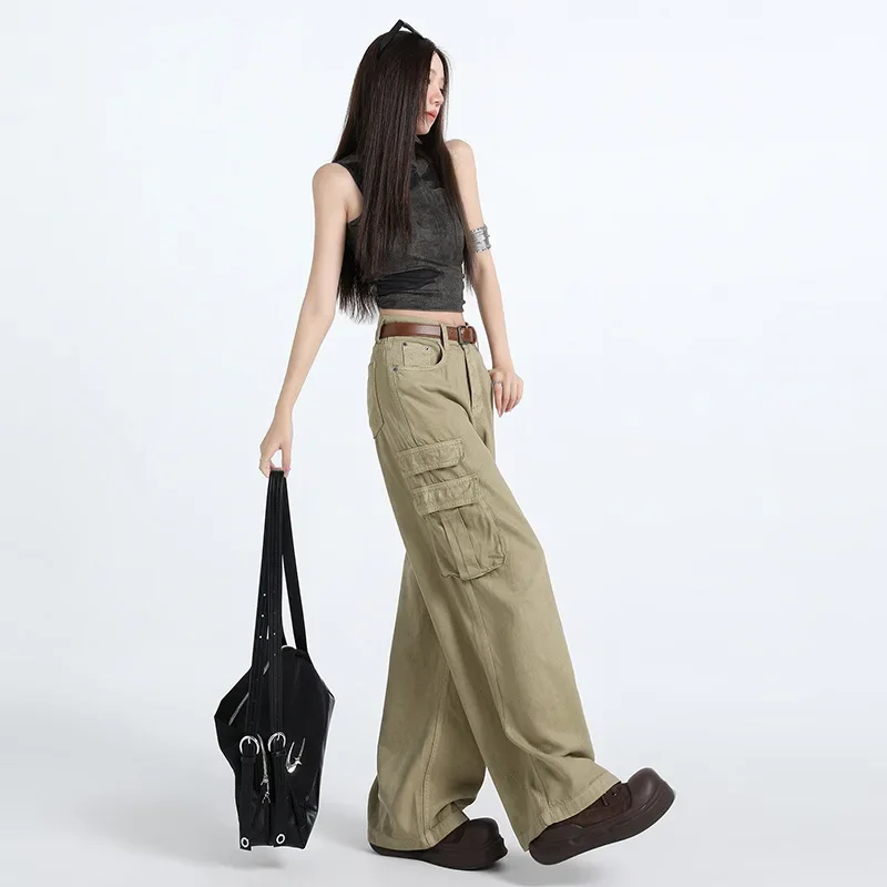 Solid-colored Casual Workwear Wide-leg Jeans. New Summer High-waisted, Loose and Thin Pocket Design Straight-leg Pants for Women
Solid-colored Casual Workwear Wide-leg Jeans. New Summer High-waisted, Loose and Thin Pocket Design Straight-leg Pants for Women
