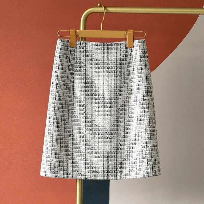 2024 Spring Autumn New Women Fashion High Waist A-line Skirt Female Korean Slim Package Hip Skirts Ladies Plaid Mini Skirts B487
2024 Spring Autumn New Women Fashion High Waist A-line Skirt Female Korean Slim Package Hip Skirts Ladies Plaid Mini Skirts B487