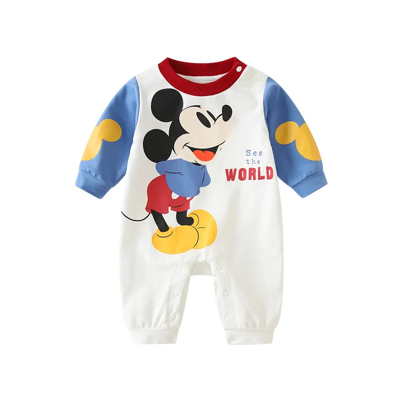 MINISO Микки, новый весенний комбинезон для младенцев, комбинезон для маленьких мальчиков, милая одежда для новорожденных, мягкий теплый хлопковый детский комбинезон, боди для детей 0-12 месяцев
MINISO Микки, новый весенний комбинезон для младенцев, комбинезон для маленьких мальчиков, милая одежда для новорожденных, мягкий теплый хлопковый детский комбинезон, боди для детей 0-12 месяцев