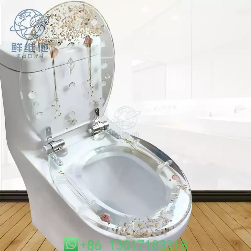 Transparent Toilet Seat with Dried Flowers - Soft Close Hinge, Crystal Clear Tempered Glass Lid, Unique Bathroom Decor & Upgrade
Transparent Toilet Seat with Dried Flowers - Soft Close Hinge, Crystal Clear Tempered Glass Lid, Unique Bathroom Decor & Upgrade
